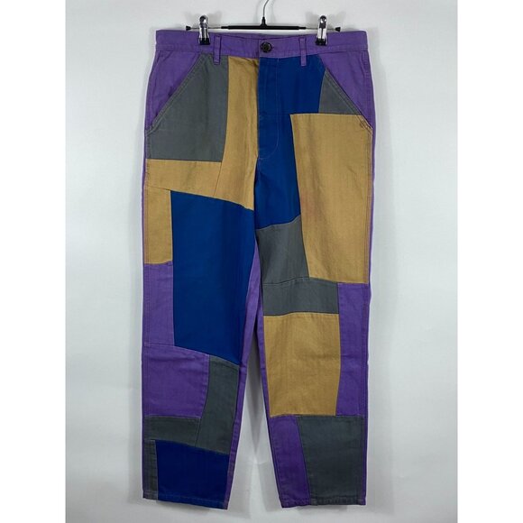 Vintage Comme Des Garcons SHIRT Multicolor Patchwork Denim Jeans M W34 C159